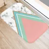 Mattor Pink Marble Geometric Printed Kitchen Door Mat 40 60 Coral Velvet Carpet Gummi golvmattor Färgglada icke-anti-slip matta 48267-5