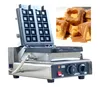 Toptan Popüler Snack Makine Paslanmaz Çelik Waffle Yapımcıları Ticari Profesyonel Waffle Makine Makinesi Gıda Belçika Waffle Yapım Makinesi