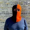 Berets Halloween Balaclava Knit Beanie Hat Blocks Ghost Party Holiday Winter Warm Warm Head Comple