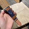 Top Designer Straps Gift WatchBands för Apple Watch Band 45mm 42mm 38mm 40mm 44mm 49nn Band Rand Armband Fashion L Denim Leather Smart Straps Iwatch 8 7 6 5 4 SE
