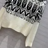 Women's Sweaters 2023 Women Fashion Long Sleeve Sexy Geometric Pattern Intarsia Knit Turtleneck Sweater 1012