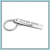 Key Rings Family Drive Safe Car Chain New Style Rostfritt stål Keychain Creative 321 N2 Drop Leverans smycken otcns