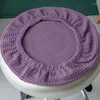 Chair Covers Bar Stool Cushion Protector For 12-15 Inch Dia Round Anti-slip Washable Removable Swivel Stretch Cover