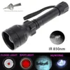 Flashlights Torches T50 Long Range Infrared Zoomable 10W IR 850 940nm LED Range Radiation Tactical Flashlight with Night Vision for Hunting Torch 0109