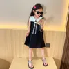 女の子のドレス夏の女の子のドレスベビーベストドレスキッズベスティドス子供服ファッションペタルカラーパールレースノースリーブ