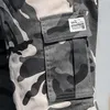 Men's Shorts Summer Outdoor Camouflage Cargo Pocket Cotton Casual Half Pants Mid Waist Drawstring Loose Bib Overalls 7XL 230109