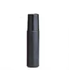 1/3oz Parfums Noirs ROLL ON VERRE BOUTEILLE HUILE ESSENTIELLE Métal Roller Ball 100pcs 10ml