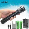 Flashlights Torches 6000 lumen Super bright powerful Lanterns profession underwater 3xXM-L2 led diving flashlight Waterproof Dive Swimming Lamp 0109