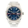 11 Style Classique Montre Homme Sky 326934 42mm Cadran Bleu Automatique Montres Mécaniques entièrement en Acier Inoxydable Saphir Montres Lumineuses