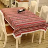 Table Cloth Bohemian Rectangular Tablecloth Cotton And Linen Colorful Geometric Thickened Dining Cover Nappe De