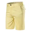 Heren shorts man Summer katoen midden taille mannelijke luxe casual zakenmensen geprinte strand stretch chino klassiek fit short homme 230109