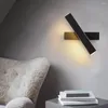 Wall Lamp Nordic Modern LED Light 360° Rotatable Adjustable Angle Indoor Living Room Bedroom Bedside Sconce Lighting Decor