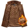 Men's Wool Blends Fake Two Pieces Trench Coat Male Winter Mens Cashmere Slim Fit en Peacoat Windbreaker 230107