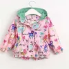 Coat Windbreaker For Girls Sweatshirts Kids Print Flower Sports Jacket Hoodies Clothes Jackets Boys Autumn 30