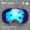 Açık Gözlük COPOZZ 201 lens Kayak Gözlüğü Lens Anti UV400 Büyük Küresel Gözlük Kar Lensleri Yedek Lens Sadece 230109