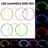 Hondenkragen 12 LED USB -kraag Pet Night Gloeiende Luminous oplaadbare kleurveiligheid Knipperende gloed BT