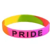 Party Favor 13 Design Lgbt Sile Rainbow Bracelet Colorf Wristband Pride Wristbands Dhs Delivery Drop Home Garden Festive Supplies Eve Dh3Qw