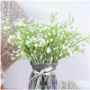 Dekorative Blumen Kr￤nze Gypsophila 90heads 52 cm Babys Atem k￼nstlicher Plastik DIY Blumenstrau￟ Arrangement f￼r Hochzeit ho dhihr