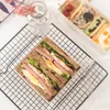 Stampa personalizzata Scatola da pranzo in legno degradabile ambientale Scatole da sushi Scatola da imballaggio Contenitore per alimenti da asporto A381