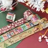 Gift Wrap 3cm 5m 1 Pcs Christmas Stamps Theme Washi Tape Adhesive DIY Scrapbook Sticker Label Masking Home Decor