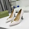 Designer Women Dress Shoes Heels Sandaler Classic Slide Letter Shoes Fashion Wedding