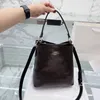 4 Luxurys Women Shoulder Bags Bucket Handbags Tote Designer Leather Crossbody Purses Fashion Designers Brown Handbag Coabag 230109