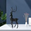 Party Decoration Luxury Reindeer Ornament Figurine Craft Deer Desk vardagsrum