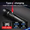 Flashlights Torches 12000000Lumen High Power Led Flashlights XHP160 USB Rechargeable Lamps Flash Torch Tactical Flashlight LED Flashlight Hand Light 0109