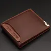 Wallets Menbense Men Leather Wallet Slim Short Functional Portable Card Holder