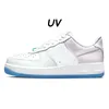 Designer 1 one chaussures de course baskets hommes femmes 1s Triple White Utility Black First Use Neon trainers sports outdoor