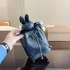 最新のバケツドローストリングデザイナーバッグ女性リムーバブルウサギ肩クロスボディバッグガールズミニハンドバッグプロセスレター付き箱