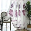 Curtain Purple 3D Curtains For Living Room Kids Decoration Digital Printed Feather Bedroom Single Panels