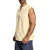 Camisetas para hombres Summer Sports Men Algodón Camisa con capucha sin capucha para ropa para ropa