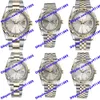 6 Model Silver Men's Watch 2813 Automatyczny zegarek damski 116233 36 mm szary wybieranie złotego paska ze stali nierdzewnej szafir szklisty szklany na rękę