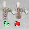 6 Styles colorés 14mm 18mm verre récupération cendrier Perc cendriers en verre 45 90 degrés avec bol Quartz Bangers