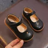 Flat Shoes Spring Autumn Kids Leather Mary Janes Toddler Girls Hart Heart Hollow Out Children Dress Baby Princess