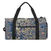 Borse da esterno Ocean Mandala Print Sport Fiore astratto Grande borsa da palestra Bagagli Borsa da fitness per uomo