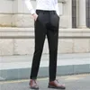 Men's Pants England Solid Color And Dress Men Sanding Male Trousers Spring Autumn Casual Long