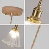 Pendant Lamps Lamp LED Glass Modern Bedside Table Chandelier Indoor Decor Brass For Kitchen Dining Bedroom Hanging Light