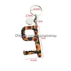 Key Rings Camouflage Leopard Keychain Keyrings Fashion Flower Elevator Button Nontouch Safety Contactless Door Opener Gift Car Chain Dhwcj