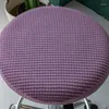 Chair Covers Bar Stool Cushion Protector For 12-15 Inch Dia Round Anti-slip Washable Removable Swivel Stretch Cover