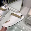 SHOES B01 designer top version handmade custom 2021 Babaojia thick bottom white brown plaid men's casual fashion sneakers