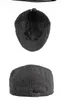 Bérets LDSLYJR automne hiver Polyester fleur broderie Sboy casquettes casquette plate hommes et femmes peintre béret chapeaux 107