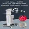 532Nm Lipolaser 6D Laser Corps Forme Machine 200Mw Lazer Puissance Graisse Brûler Minceur Beauté Équipement Rouge Congélation Pad Congélation Pad