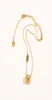 Luxury Fashion Women Designer Halsband Choker Chain Crystal 18K Guldpläterad rostfritt stål Bokstavhängen Halsband uttalande We4788814