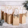 Torby do przechowywania 10-50PCS Kraft Paper Prezent wielokrotnego użytku Zakupy spożywcze do opakowania Prezenty rzemieślnicze