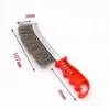 Grillrengörare BBQ Grill Steel Wire Brush Cleaning Tools Grillar Picknicksgrillverktyg