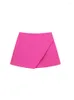 Women's Shorts Women Summer Casual Skirts 2023 Solid High Waist Side Zipper Female Elegant Street Sweet Clothing