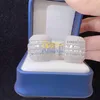 Fashion Hip Hop Fine Jewelry Mens Silver Rings Custom Vvs Moissanite Iced Out Ring