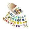 Parti di scarpe Accessori Ciondoli Ricordi d'infanzia all'ingrosso Gioco Baby Elf Cartoon Croc Decorazione in PVC Fibbia Gomma morbida Zoccolo Veloce Dh7Wm